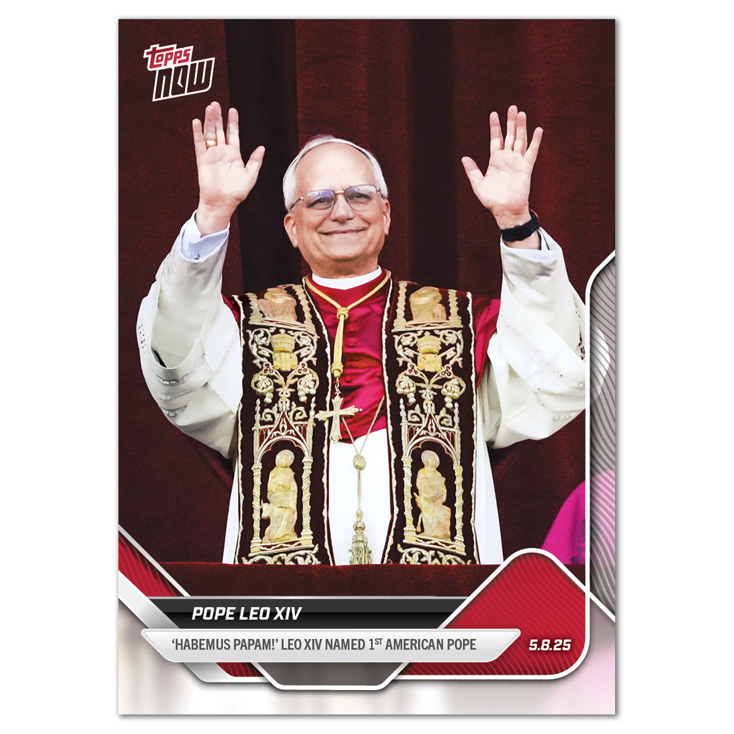 Pop Culture & Entertainment #2025-POPE Pope Leo XIV - Raw/Base