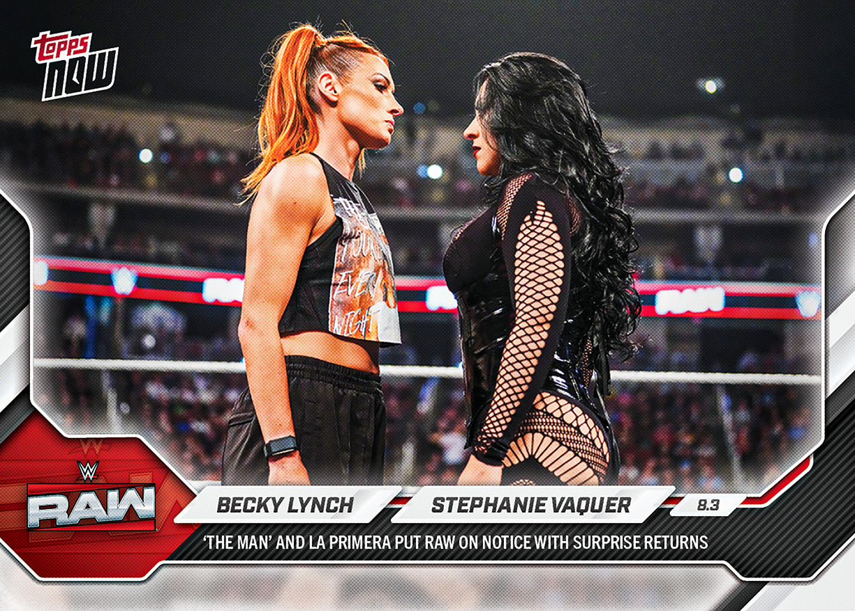 2026 WWE Topps NOW #86 Becky Lynch / Stephanie Vaquer