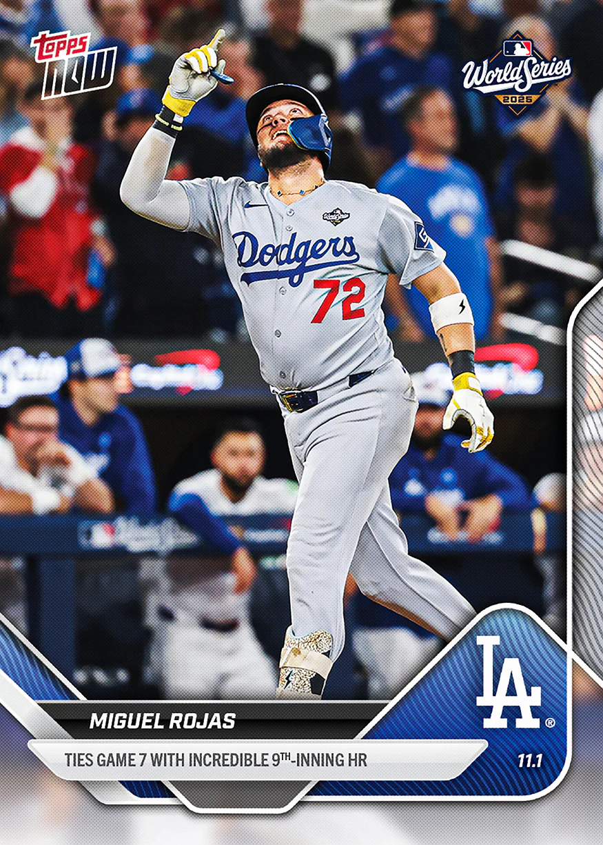 2025 MLB Topps NOW card 921 featuring Miguel Rojas