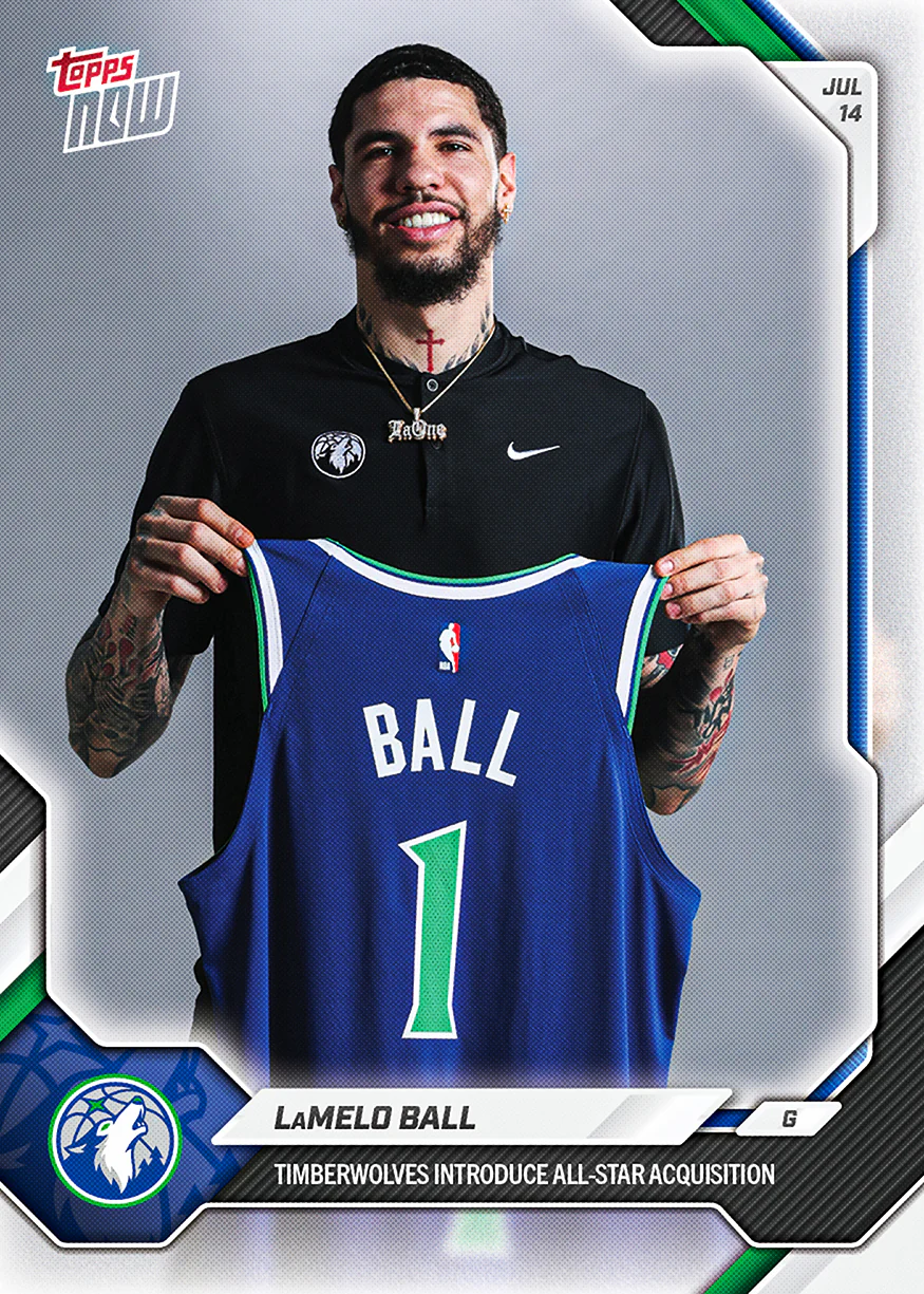2026-27 NBA Topps NOW card OS01 featuring LaMelo Ball