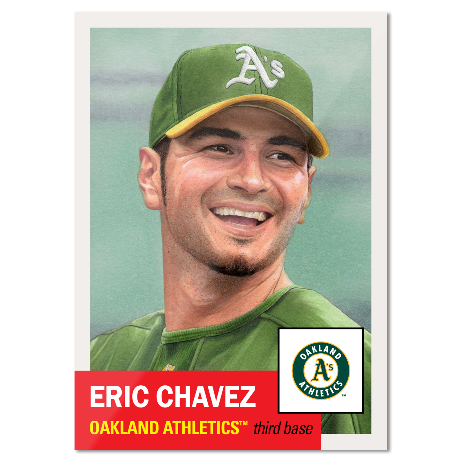 2025 MLB Living Set card 820 featuring Eric Chavez