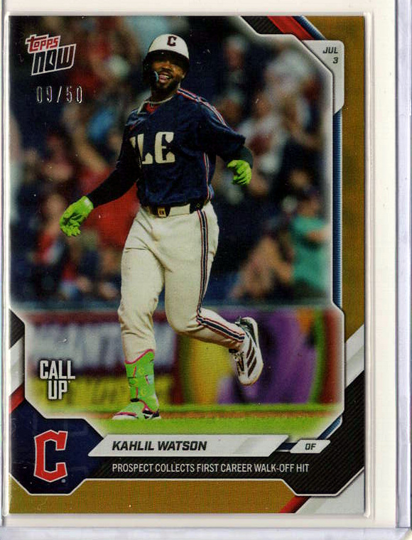 Kahlil Watson Gold /50 serial 09/50