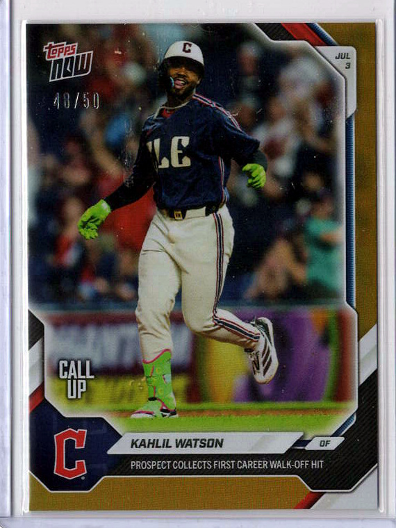 Kahlil Watson Gold /50 serial 48/50
