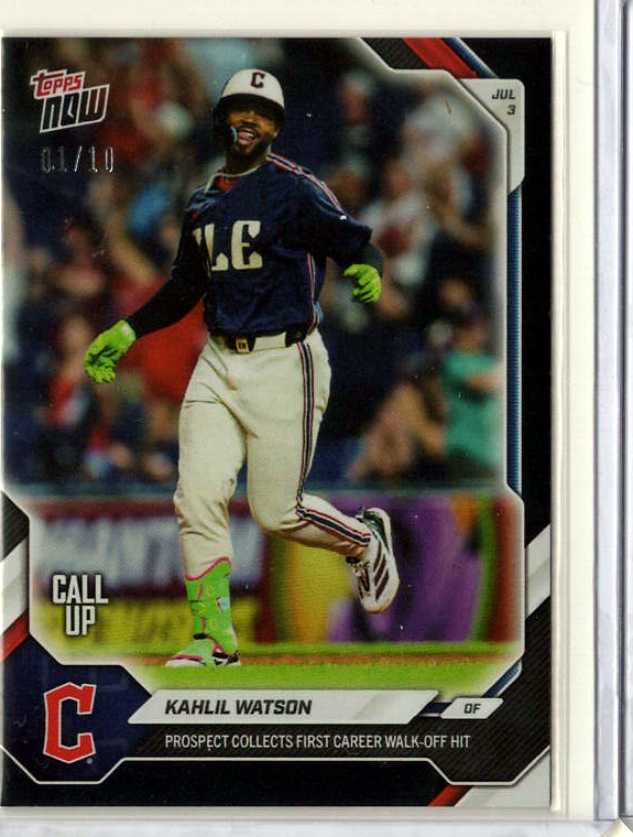 Kahlil Watson Black /10 serial 01/10