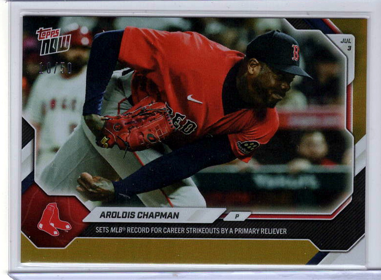 Aroldis Chapman Gold /50 serial 20/50