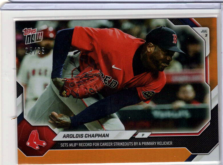 Aroldis Chapman Orange /25 serial 25/25