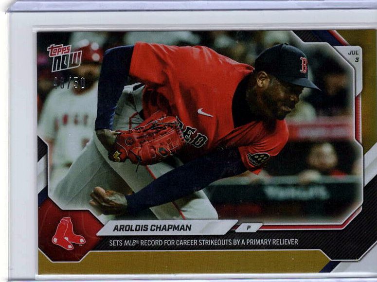 Aroldis Chapman Gold /50 serial 16/50