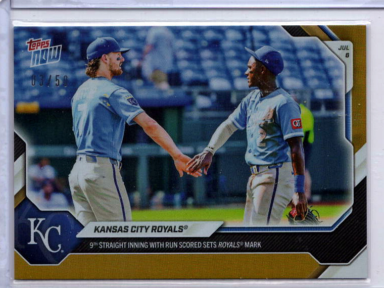 Kansas City Royals Gold /50 serial 03/50