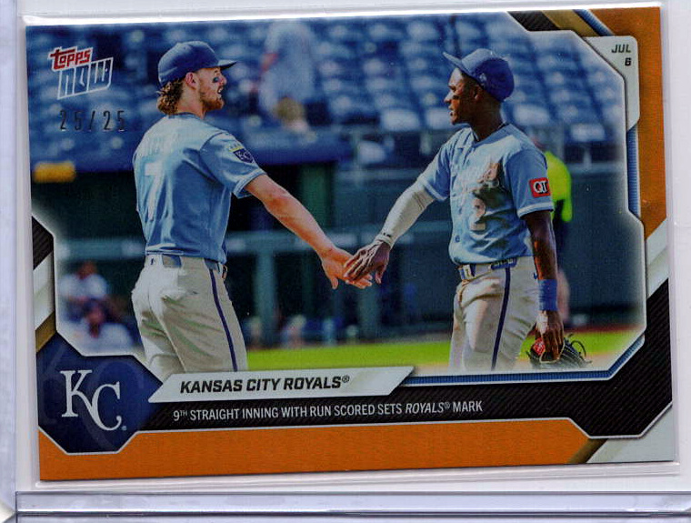 Kansas City Royals Orange /25 serial 25/25