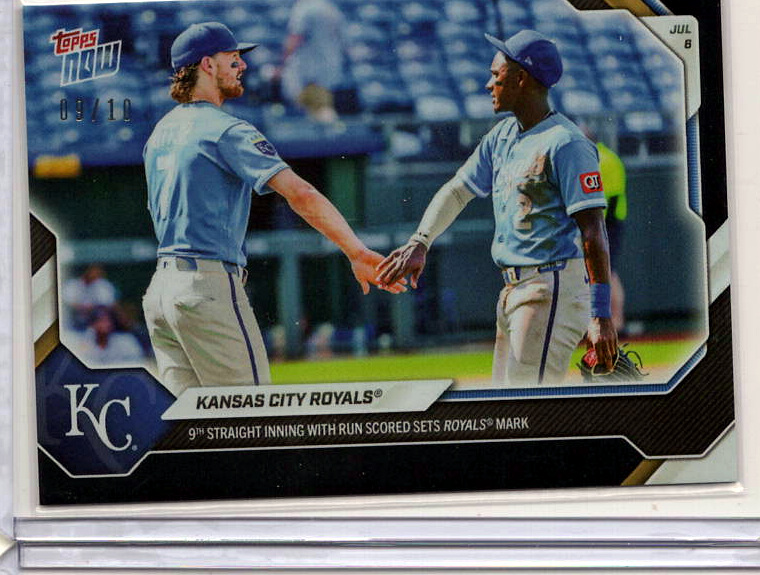 Kansas City Royals Black /10 serial 09/10