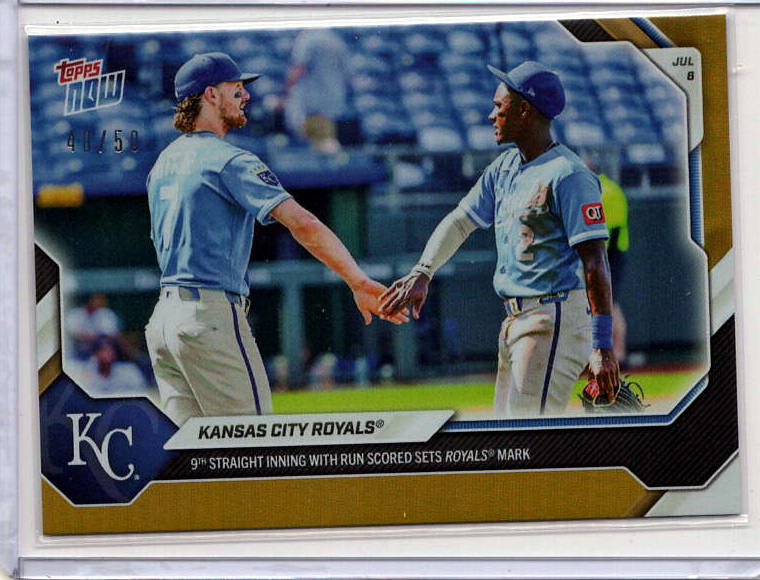 Kansas City Royals Gold /50 serial 01/50
