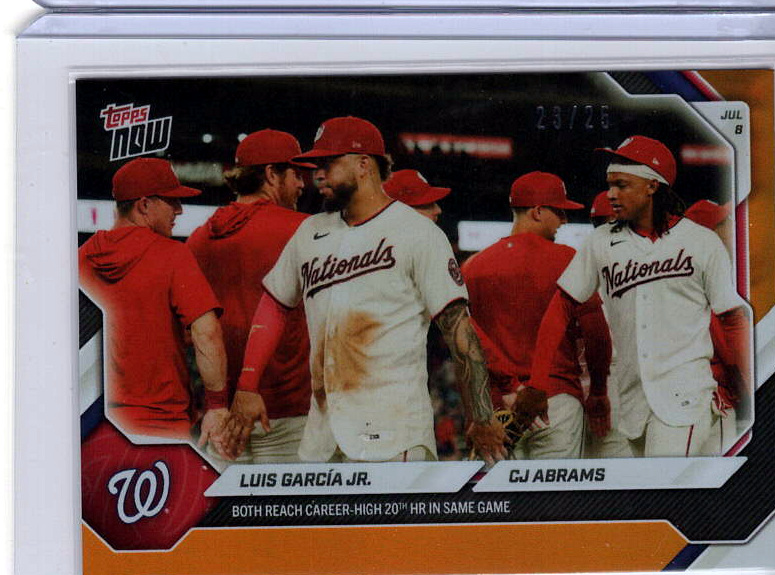 Luis Garcia Jr. / CJ Abrams Orange /25 serial 23/25