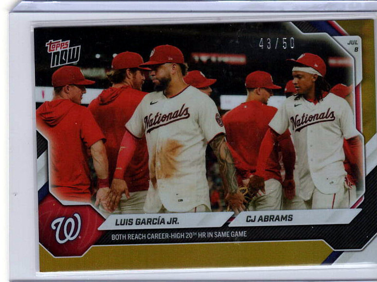 Luis Garcia Jr. / CJ Abrams Gold /50 serial 43/50