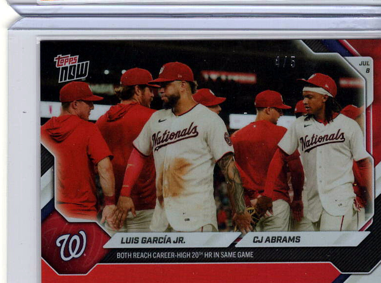Luis Garcia Jr. / CJ Abrams Red /5 serial 04/5