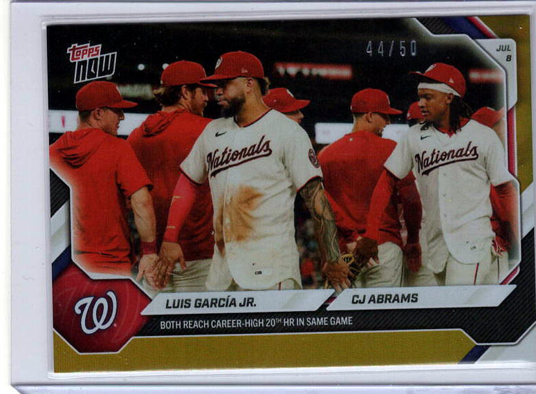 Luis Garcia Jr. / CJ Abrams Gold /50 serial 44/50