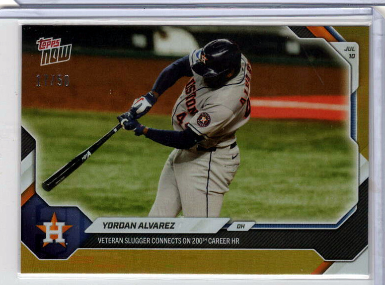 Yordan Alvarez Gold /50 serial 17/50