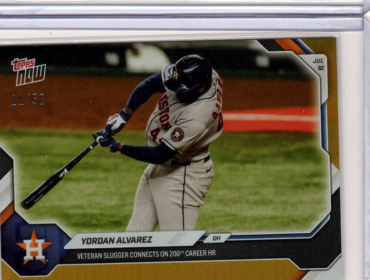 Yordan Alvarez Gold /50 serial 11/50