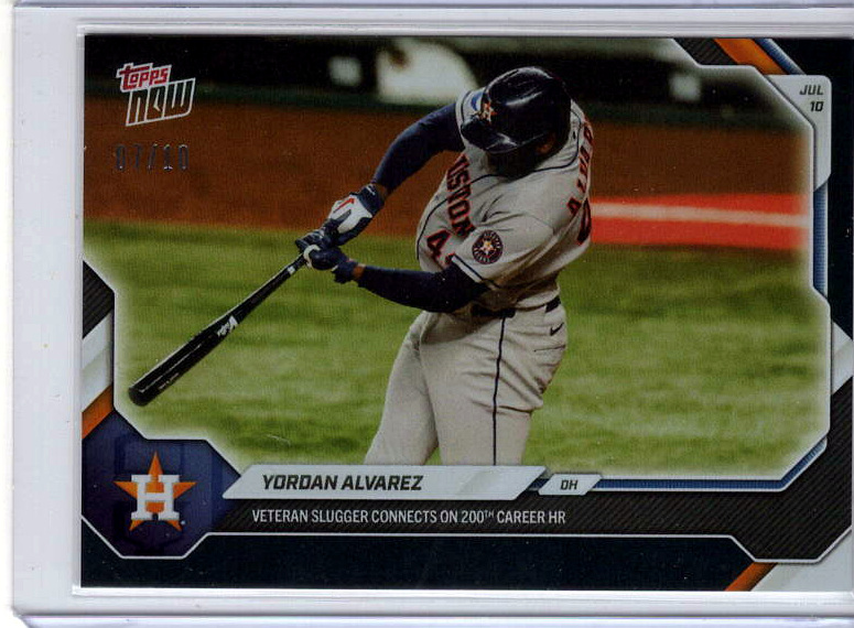 Yordan Alvarez Black /10 serial 03/10