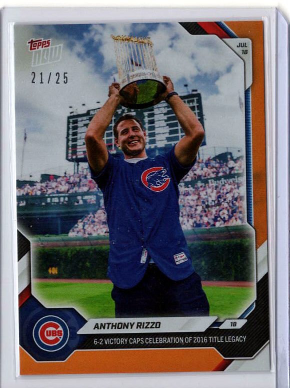 Anthony Rizzo Orange /25 serial 21/25