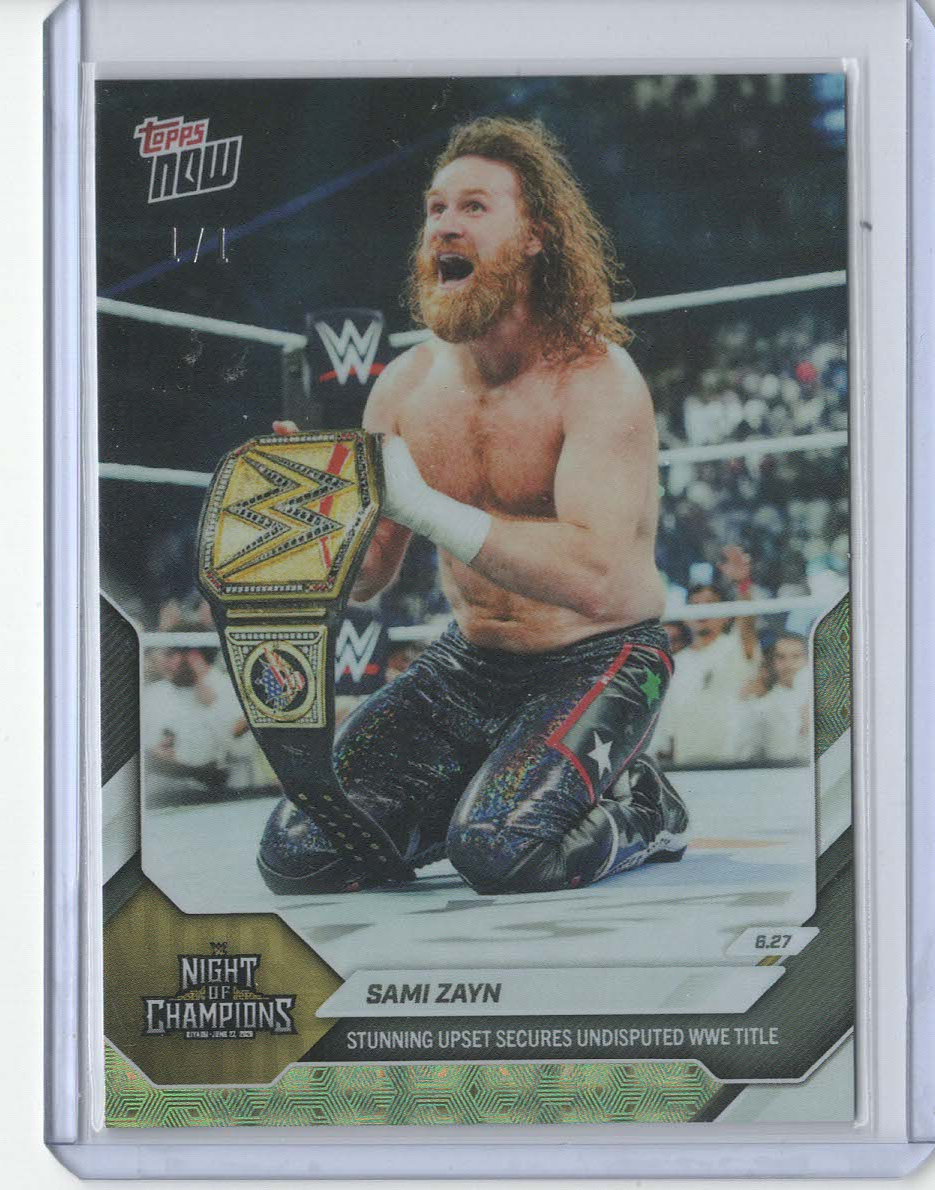 Sami Zayn FoilFractor 1/1 serial 1/1