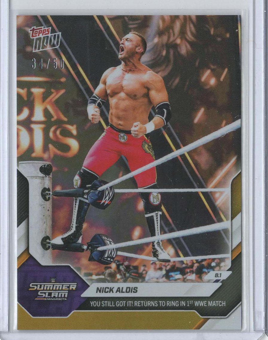 Nick Aldis Gold /50 serial 31/50