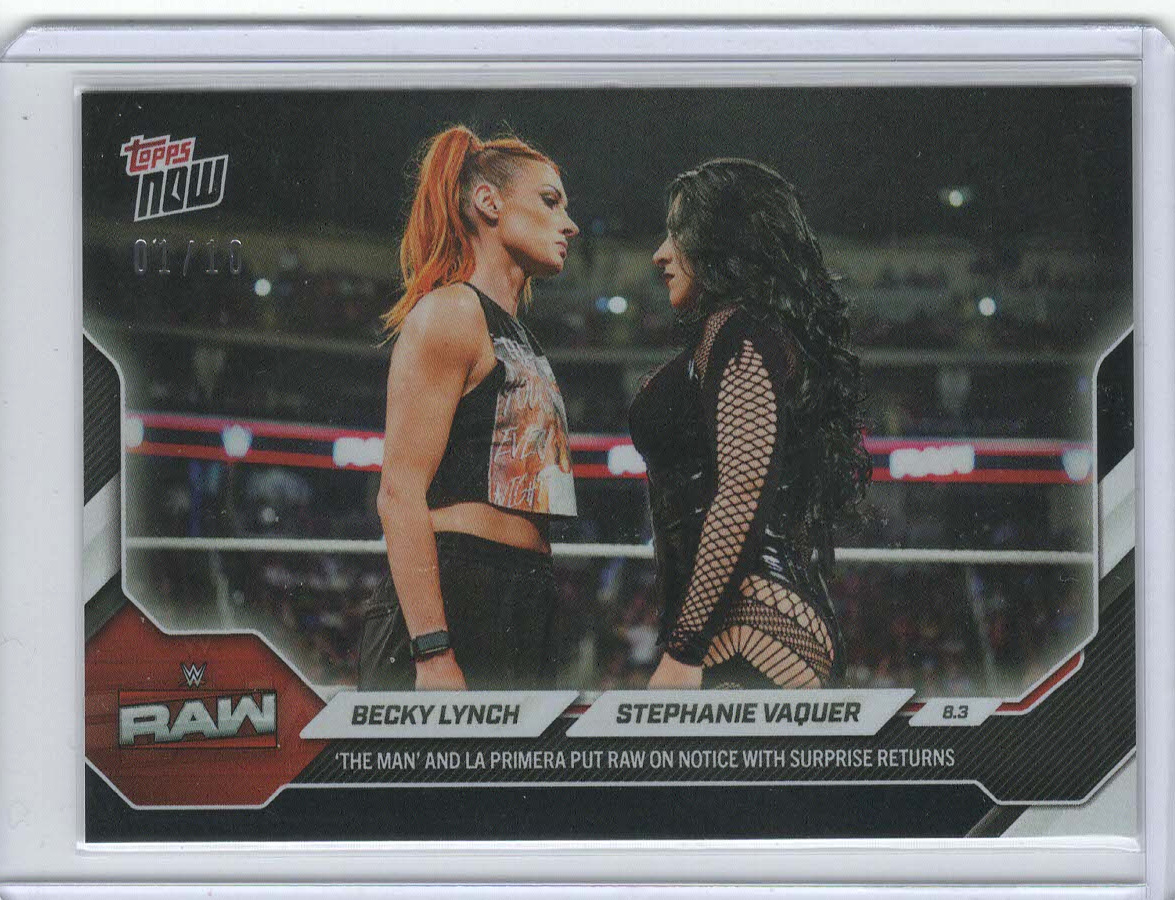 Becky Lynch / Stephanie Vaquer Black /10 serial 01/10