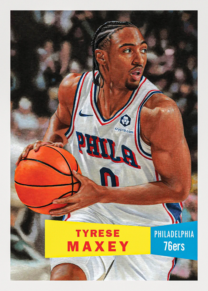 NBA Topps Living #4 Tyrese Maxey