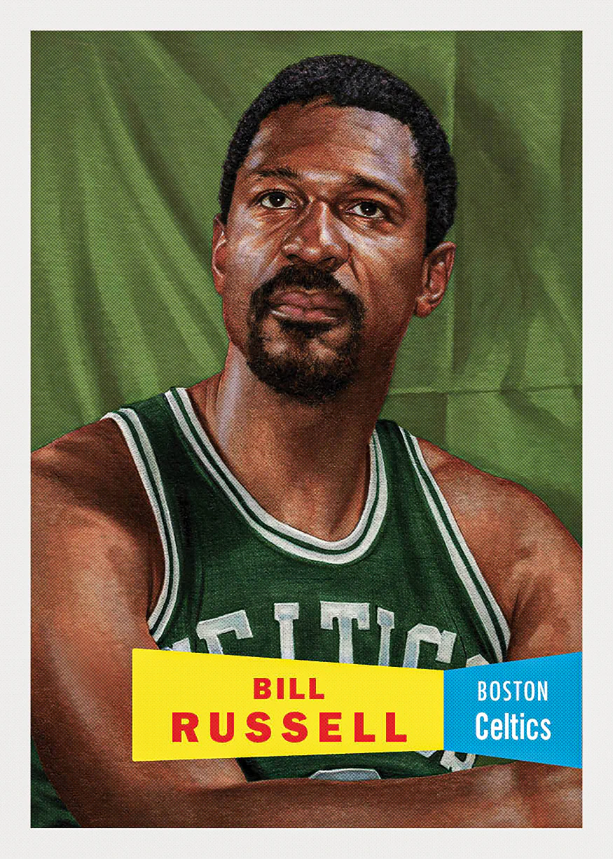 NBA Topps Living #6 Bill Russell