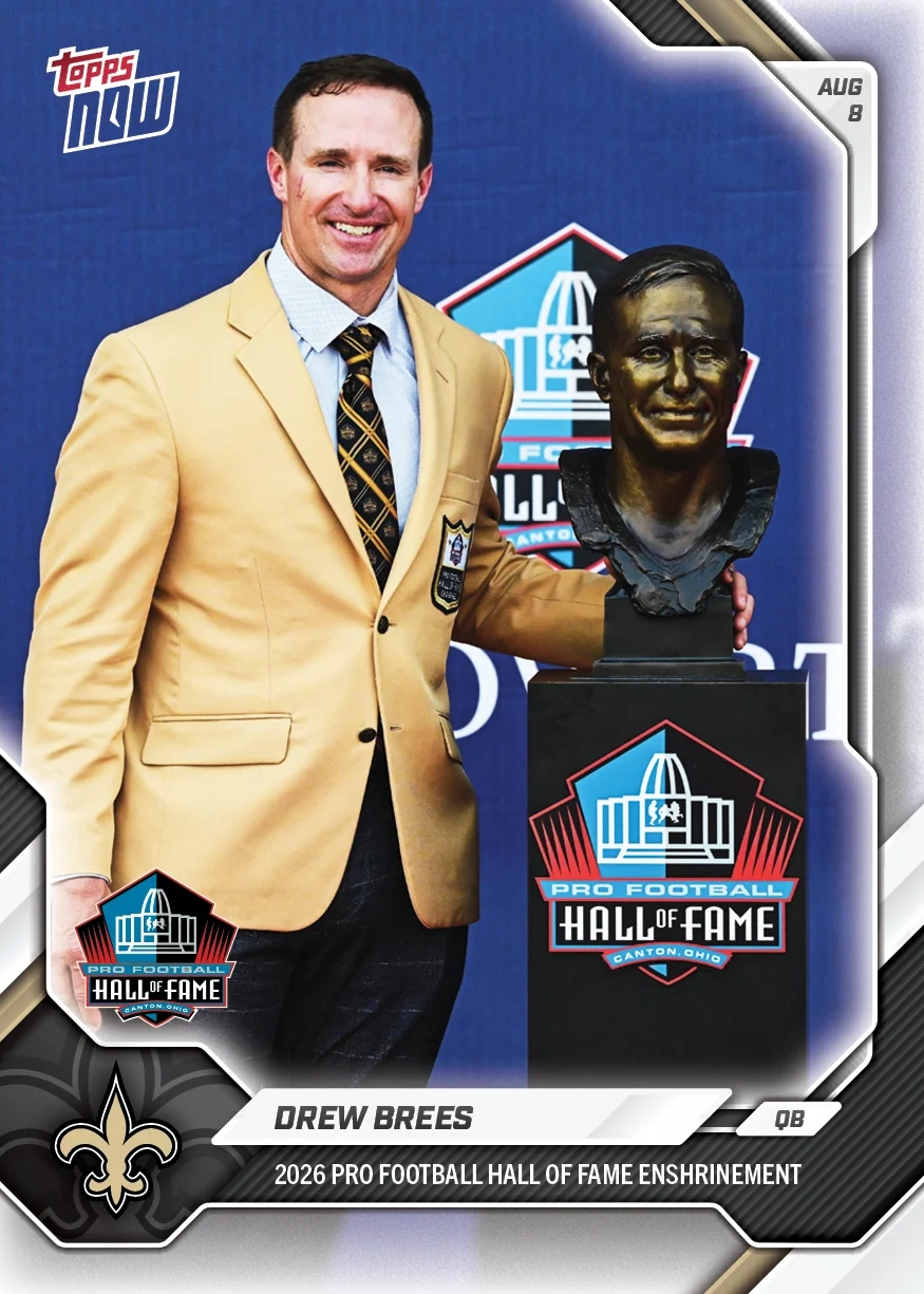 2026 NFL Topps NOW #OS01 Drew Brees