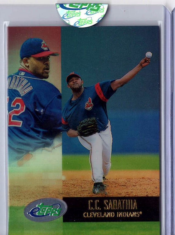 2007 2007 eTopps Baseball — C.C. Sabathia Cleveland Indians — Base — Copy 2