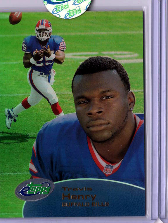 2001 eTopps Football — Travis Henry Buffalo Bills — Base — Copy 4
