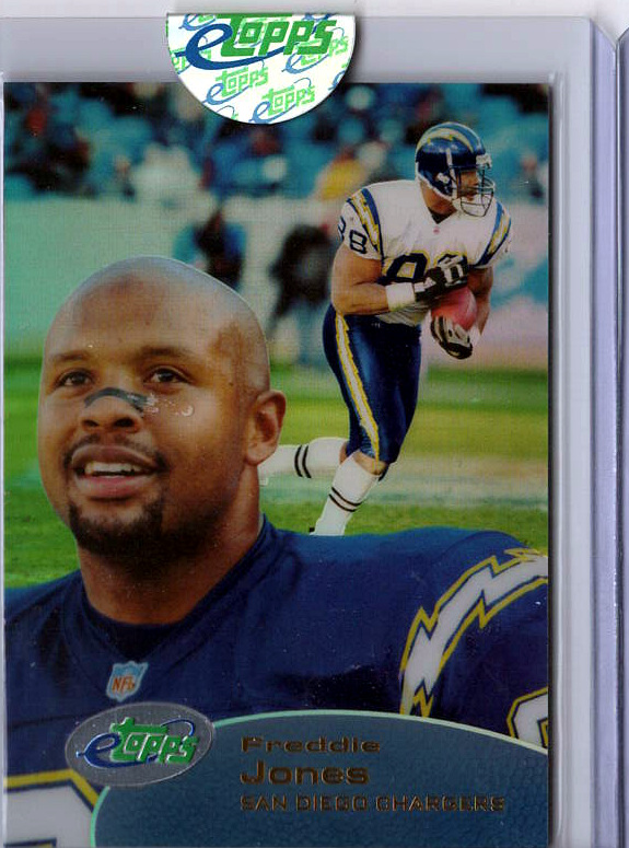 2001 eTopps Football — Freddie Jones San Diego Chargers — Base — Copy 1