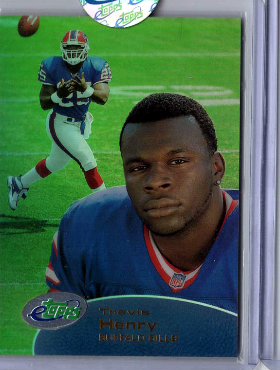 2001 eTopps Football — Travis Henry Buffalo Bills — Base — Copy 6