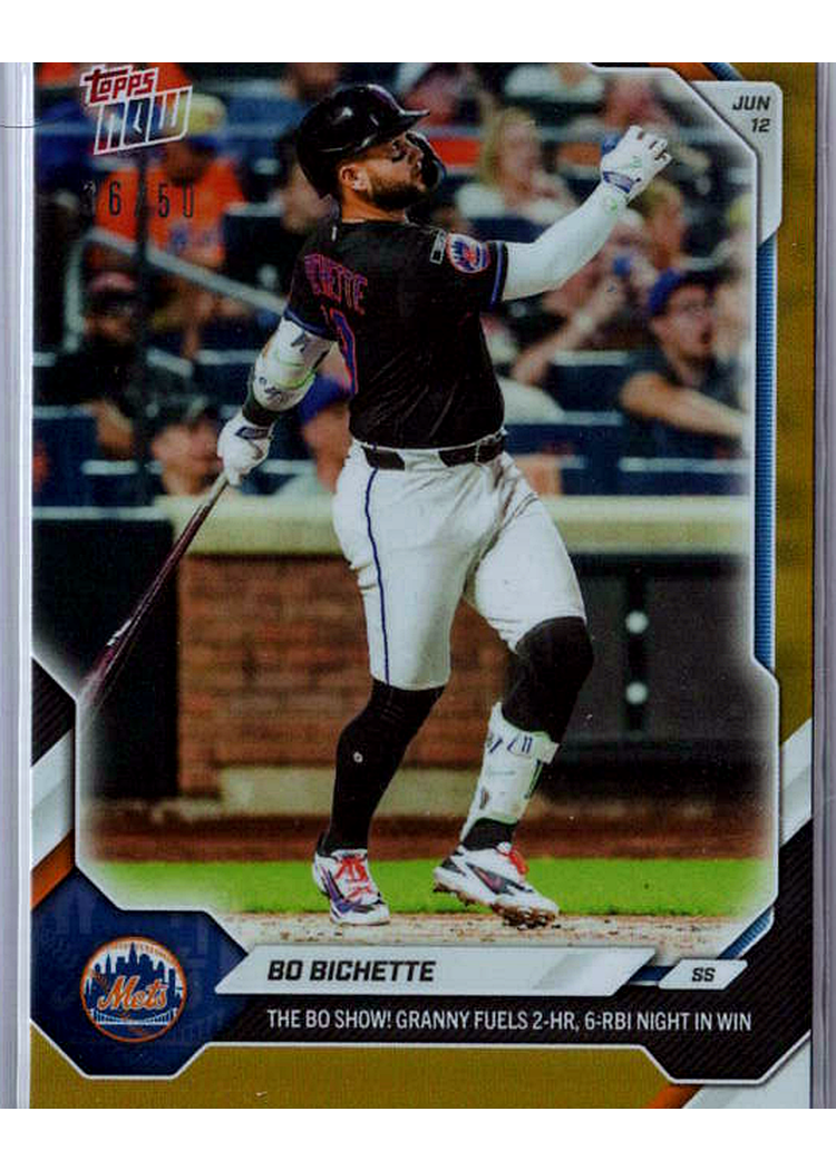 2026 MLB Topps NOW — Bo Bichette New York Mets — GOLD -- 16/50 / PROVISIONAL_PROTECTIVE / NOT_SOLD_COMP — 16/50