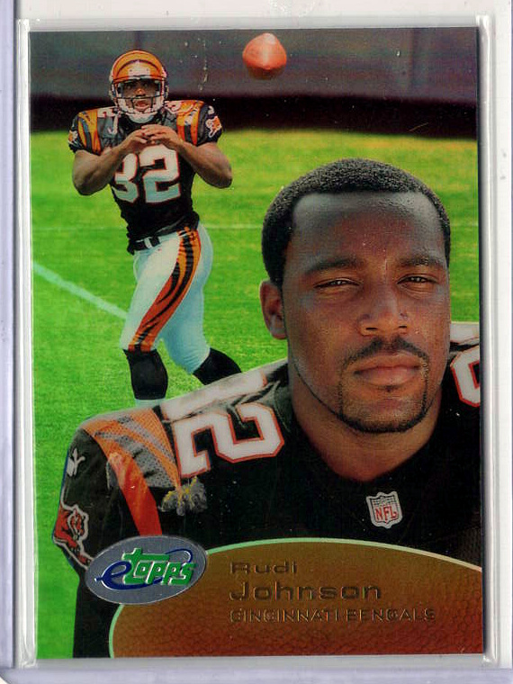 2001 eTopps Football — Rudi Johnson Cincinnati Bengals — Base — Copy 1