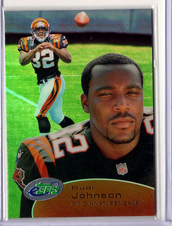 2001 eTopps Football — Rudi Johnson Cincinnati Bengals — Base — Copy 5