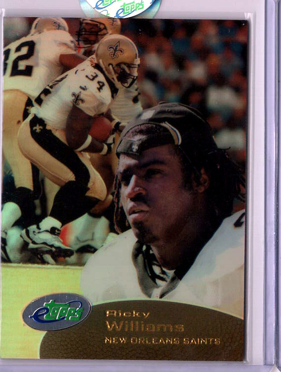 2001 eTopps Football — Ricky Williams New Orleans Saints — Base — Copy 5