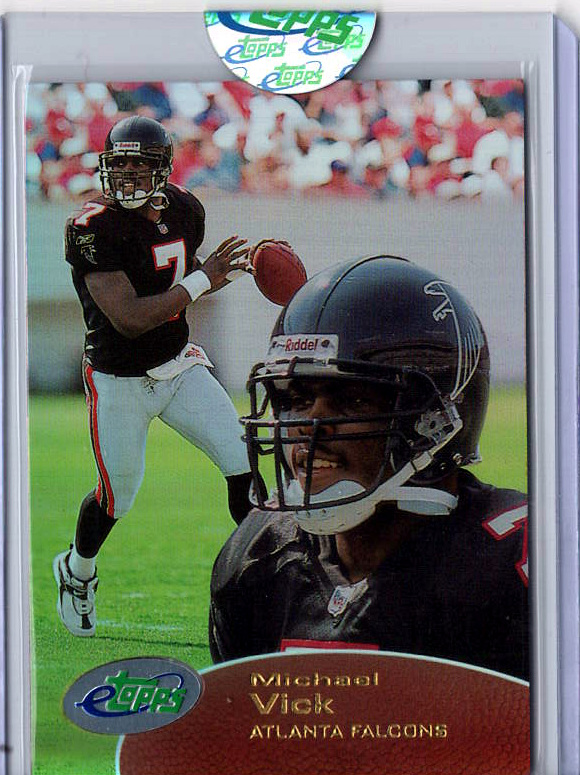 2001 eTopps Football — Michael Vick Atlanta Falcons — Base — Copy 2
