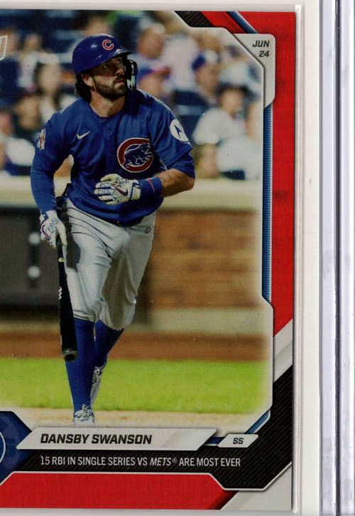 2026 MLB Topps NOW — Dansby Swanson Chicago Cubs — orange /25 visible border -- 11/25 / PRICE_UNDER_REVIEW — 11/25