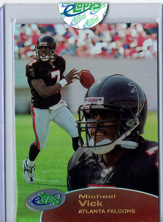 2001 eTopps Football — Michael Vick Atlanta Falcons — Base — Copy 1