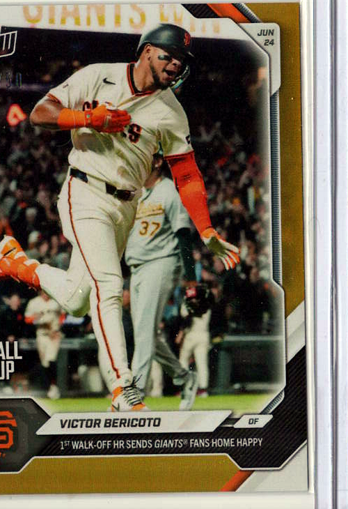 2026 MLB Topps NOW — Victor Bericoto San Francisco Giants — gold /50 visible border -- 45/50 / PRICE_UNDER_REVIEW — 45/50