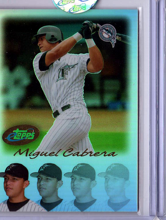 2004 2004 eTopps Baseball — Miguel Cabrera Florida Marlins — Four-head design — Inventory Qty 33