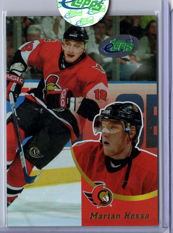 2003 2003-04 eTopps Hockey — Marian Hossa Ottawa Senators — Base — Copy 1
