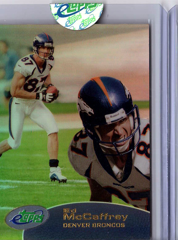 2001 eTopps Football — Ed McCaffrey Denver Broncos — Base — Copy 1