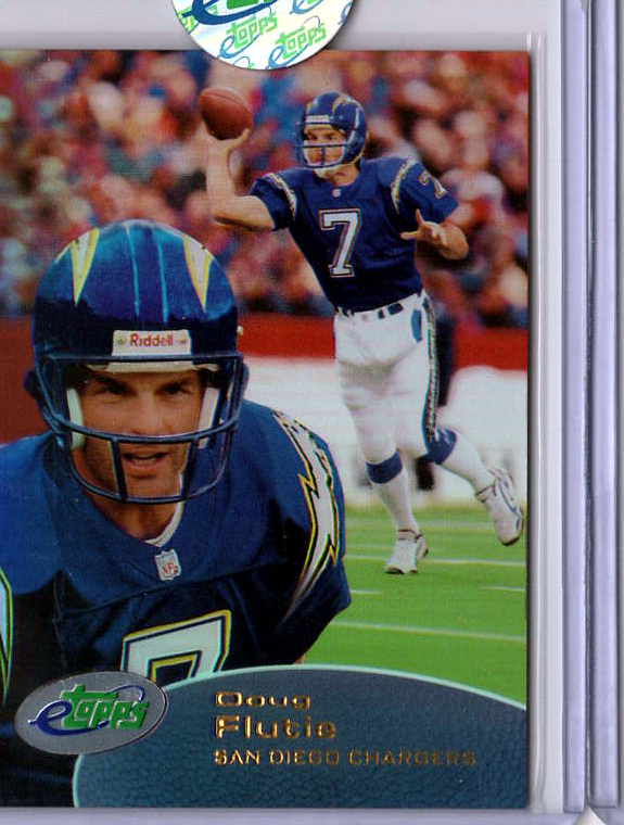2001 eTopps Football — Doug Flutie San Diego Chargers — Base — Copy 1