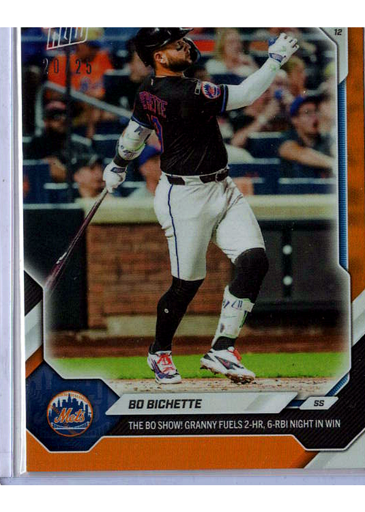 2026 MLB Topps NOW — Bo Bichette New York Mets — ORANGE -- 01/25 / PROVISIONAL_PROTECTIVE / NOT_SOLD_COMP — 01/25