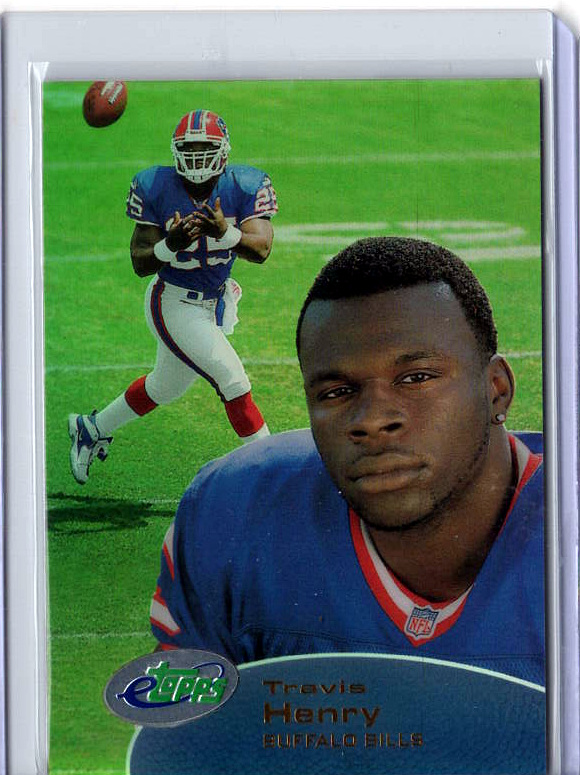 2001 eTopps Football — Travis Henry Buffalo Bills — Base — Copy 2
