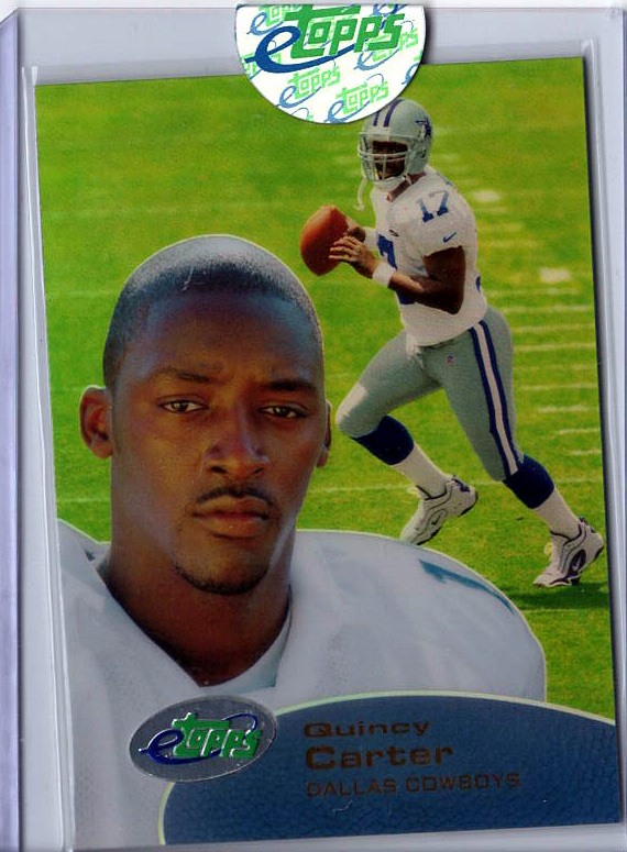 2001 eTopps Football — Quincy Carter Dallas Cowboys — Base — Copy 5