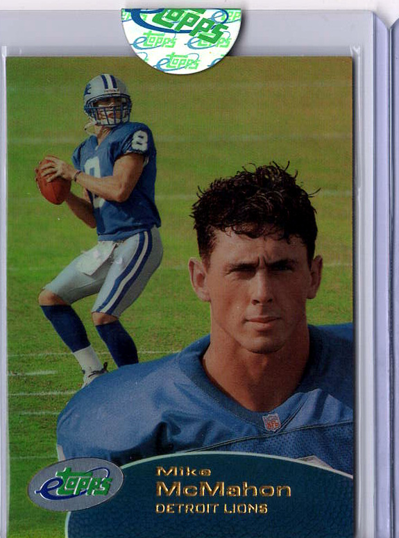 2001 eTopps Football — Mike McMahon Detroit Lions — Base — Copy 2