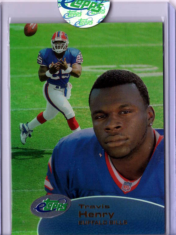 2001 eTopps Football — Travis Henry Buffalo Bills — Base — Copy 1